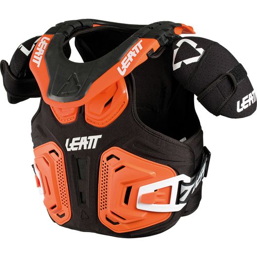 Peto y Collarín Leatt Fusion 2.0 Jr Naranja – Protección todo en uno para los más jóvenes
