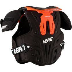 🧡🛡️ Peto y Collarín Leatt Fusion 2.0 Jr Naranja – Protección Todo en Uno para Jóvenes Riders 🚵‍♂️✨