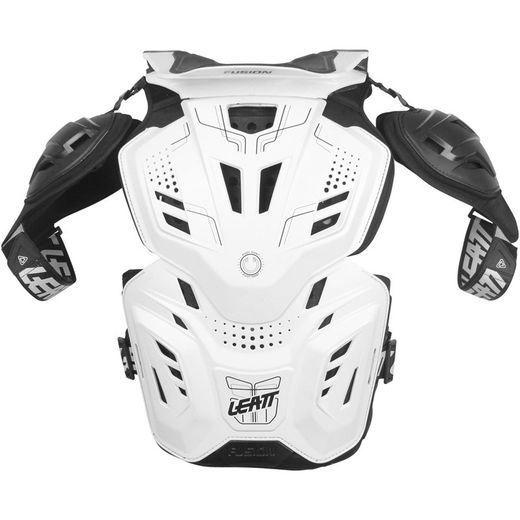 🛡️⚪ Peto y Collarín Leatt Fusion 3.0 Blanco – Protección de Alto Rendimiento con Estilo Inigualable 🚵‍♂️🔥