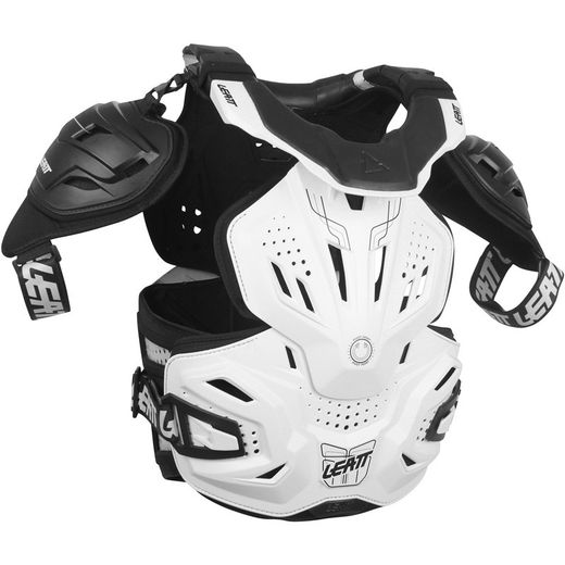 🛡️⚪ Peto y Collarín Leatt Fusion 3.0 Blanco – Protección de Alto Rendimiento con Estilo Inigualable 🚵‍♂️🔥