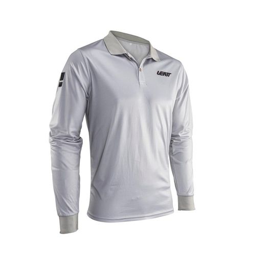 Polo Manga Larga Leatt Team Steel: Comodidad y Estilo para el Aficionado al Deportenn
