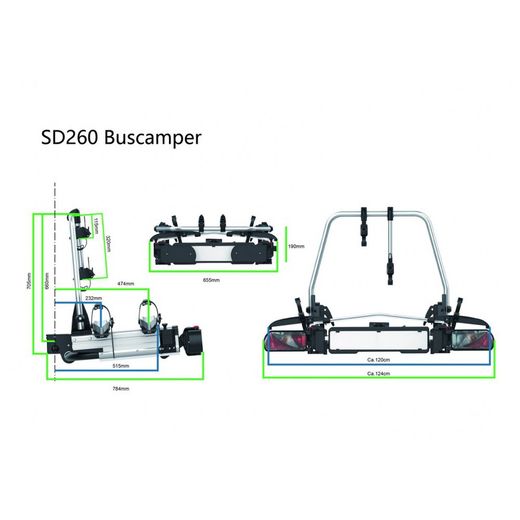 Portabicicletas Enduro SD260