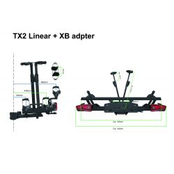 Portabicicletas Spinder TX2 LED 2026 (2 unidades de bicicletas eléctricas)