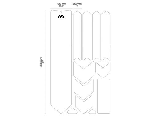 Protector de Chasis Adicional AMS X - Red Bull Rampage Ridgeline (Color Blanco)
