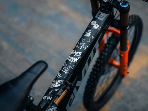 Protector de Chasis AMS Adicional en Forma de Panal - HELL GANG (Blanco)