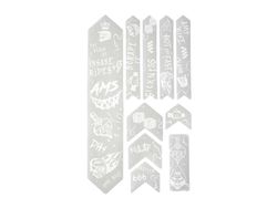 Protector de Chasis AMS Adicional en Forma de Panal - HELL GANG (Blanco)