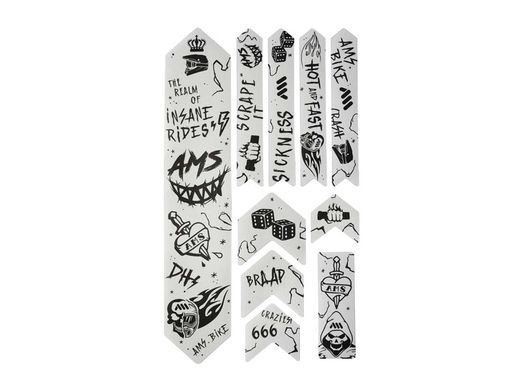 Protector de Chasis AMS Adicional en Forma de Panal - HELL GANG (Negro)