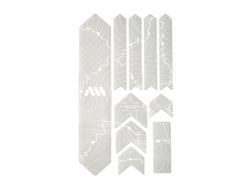 Protector de Chasis para Bicicleta en Forma de Panal AMS Adicional - ORUGAS Color: Blanco