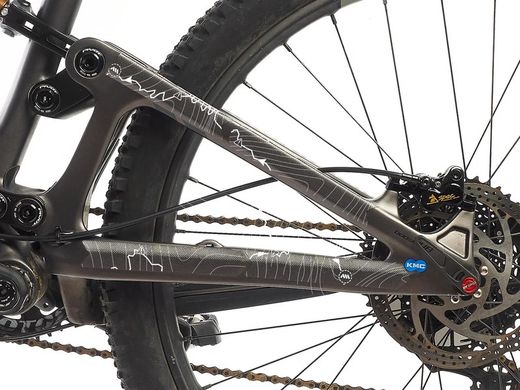 Protector de Chasis para Bicicleta en Forma de Panal AMS Adicional - ORUGAS Color: Blanco