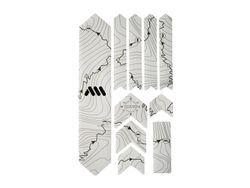 Protector de Chasis para Bicicleta en Forma de Panal AMS Adicional - ORUGAS Color: Negro