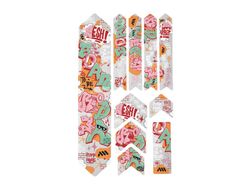 Protector de Cuadro AMS Honeycomb Extra - NACIDO PARA SER PILOTO (Rojo)