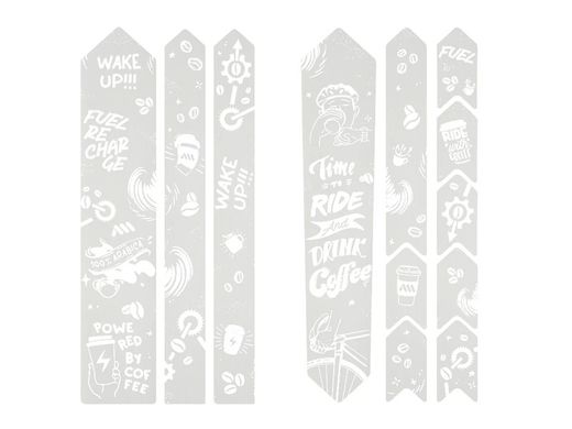 Protector de Cuadro AMS para Gravel y Carretera - Edición CAFÉ Color Blanco