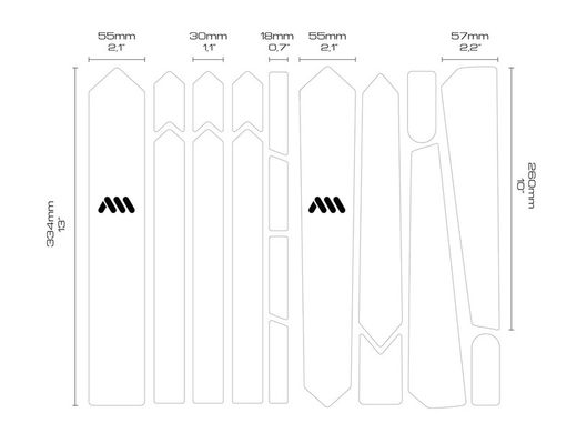 Protector de Cuadro AMS para Grava y Carretera - Transparente