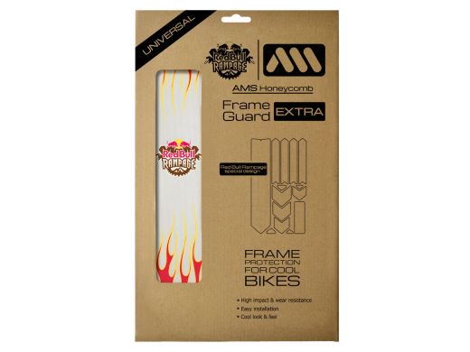 Protector de Cuadro MTB AMS x Red Bull Rampage Frame Guard Extra Freeride Flames 🚵‍♂️