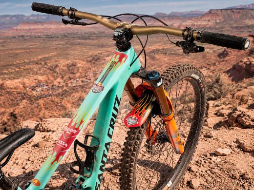 Protector de Cuadro MTB AMS x Red Bull Rampage Frame Guard Extra Freeride Flames 🚵‍♂️