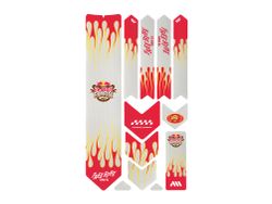 Protector de Cuadro MTB AMS x Red Bull Rampage Frame Guard Extra Freeride Flames 🚵‍♂️