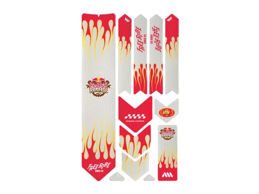 Protector de Cuadro MTB AMS x Red Bull Rampage Frame Guard Extra Freeride Flames 🚵‍♂️