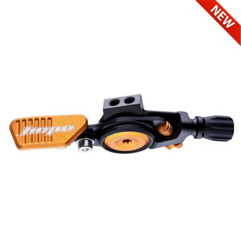 ⚙️ Pulsador Hope para Tija Telescópica NEGRO/NARANJA – Control Preciso y Estilo Deportivo 🚴‍♂️