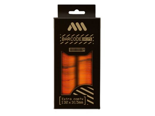 🧡🚵‍♂️ Puños AMS Barcode – Camuflaje Naranja  | Máximo agarre con estilo explosivo