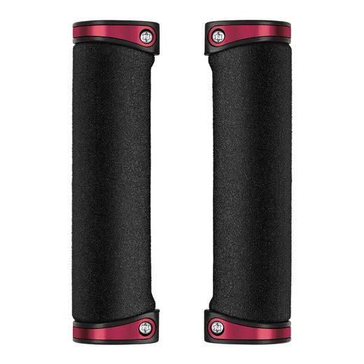 Puños CrankBrothers Cobalt Negro/Rojo