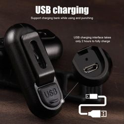 🚲💡 Luz LED USB RIDERS RD-301  – 75 Lúmenes | Delantera & Trasera 🔴⚪ | Recargable USB 🔋 | Seguridad Total CE 🛡️