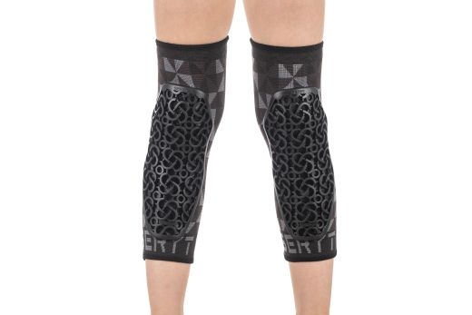 🛡️ Rodilleras Niño Flow Arlecchino Gris / Negro 🩶🖤 | Protección Infantil MTB, Trail y Enduro 🚵‍♂️🔥