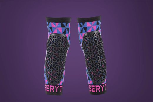 🛡️ Rodilleras Niño Flow Arlecchino Rosa / Azul 💗💙 | Protección Infantil MTB 🚵‍♂️🔥