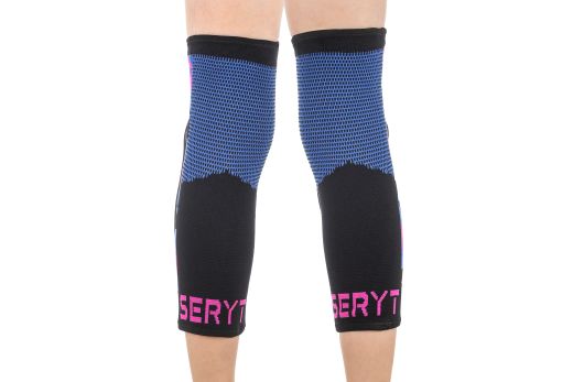 🛡️ Rodilleras Niño Flow Arlecchino Rosa / Azul 💗💙 | Protección Infantil MTB 🚵‍♂️🔥