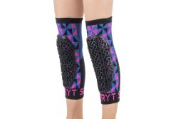 🛡️ Rodilleras Niño Flow Arlecchino Rosa / Azul 💗💙 | Protección Infantil MTB 🚵‍♂️🔥