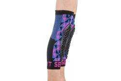 🛡️ Rodilleras Niño Flow Arlecchino Rosa / Azul 💗💙 | Protección Infantil MTB 🚵‍♂️🔥