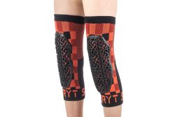 🛡️ Rodilleras Niño Flow Checker Rojo 🔴 | Protección Infantil MTB, Trail y Enduro 🚵‍♂️🔥