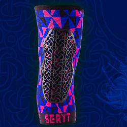 🛡️🌸🔵 Rodilleras Protectoras Arlecchino Colorway Rosa Azul – Protección, Comodidad y Estilo para MTB 🚵‍♀️🏔️