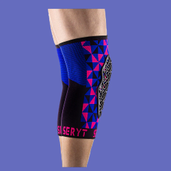 🛡️🌸🔵 Rodilleras Protectoras Arlecchino Colorway Rosa Azul – Protección, Comodidad y Estilo para MTB 🚵‍♀️🏔️