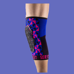 🛡️🌸🔵 Rodilleras Protectoras Arlecchino Colorway Rosa Azul – Protección, Comodidad y Estilo para MTB 🚵‍♀️🏔️