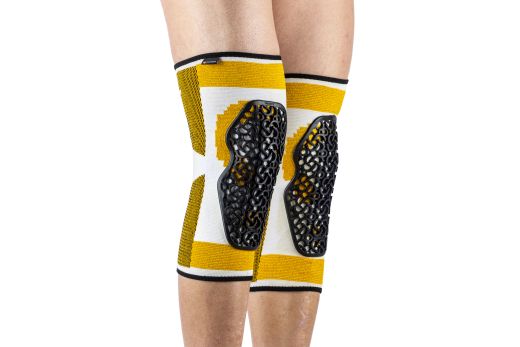 🛡️🤍 Rodilleras Protectoras Flow Knee White Gold – Protección, Comodidad y Libertad de Movimiento MTB 🚵‍♂️✨