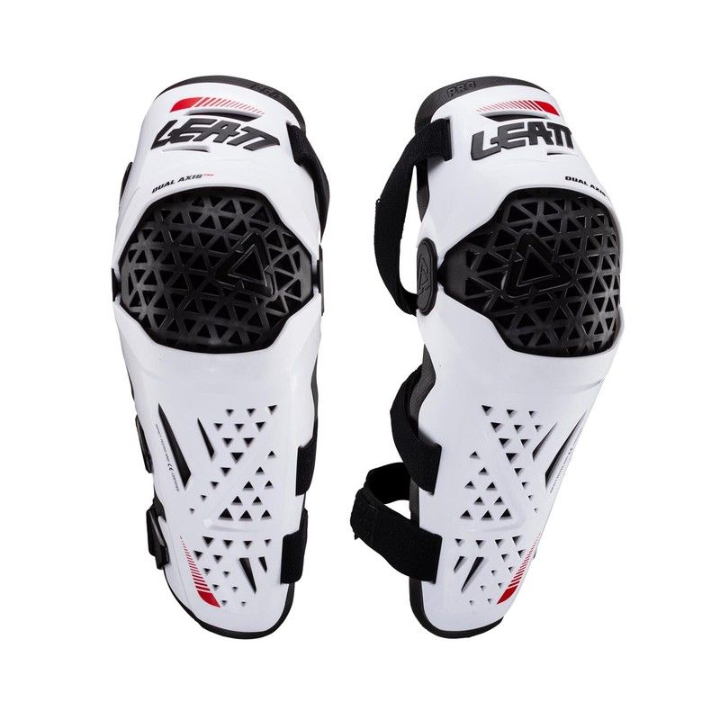 🤍 Rodilleras y Espinilleras Leatt Dual Axis Pro Blanco – Protección Premium y Agilidad Inigualable 🛡️⚡🚵‍♂️ L-XL