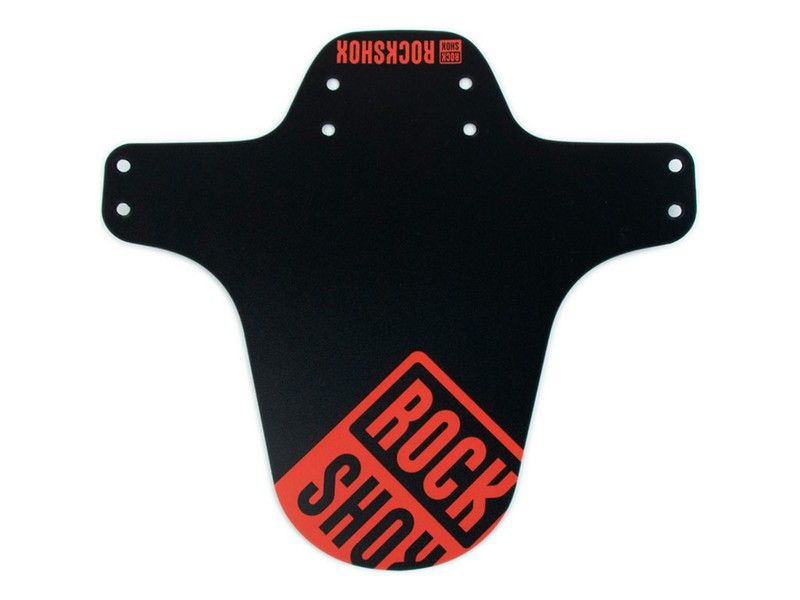 🚴‍♂️ Guardabarros RockShox 🛡️ Protección fiable para tu suspensión y tus rutas. Color Negro/Rojo Boxxer/Lyrik Ultimate