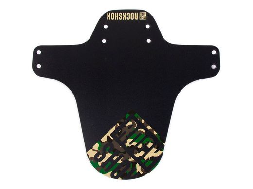 🚴‍♂️ Guardabarros RockShox 🛡️ Protección fiable para tu suspensión y tus rutas. Color Negro/Verde Camuflaje