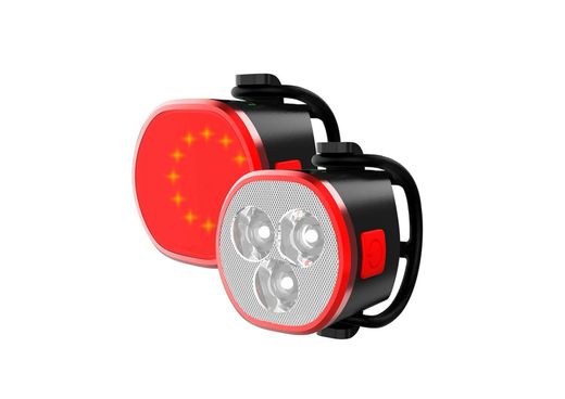 SET de Luces RIDERS RD 302 🚲 USB Recargables 💡 | Delantera + Trasera LED 🔋 | Seguridad Total en Ruta 🌙🚦