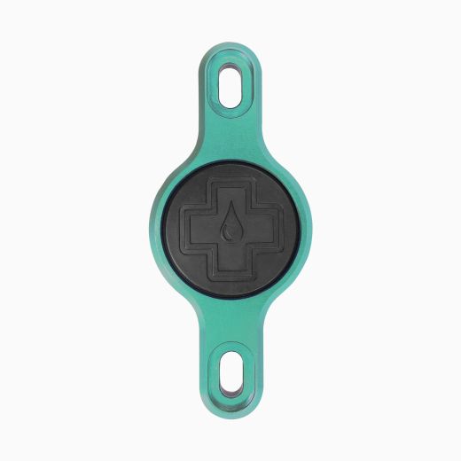 Soporte Muc-Off Secure Tag V2 🔐 para Apple AirTag 📍 | Montaje al Portabidón 🚴‍♂️ | Color Gris ⚙️ | Protección y Seguridad 🔒✨