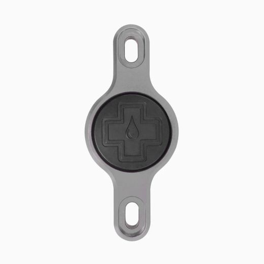 Soporte Muc-Off Secure Tag V2 Plata para Localizador Apple AirTag 🚴‍♂️🔒 | Portabidón Seguro y Resistente