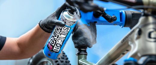 Spray Muc-Off Abrillantador de Silicona 500 ml | Silicone Shine | Brillo Profesional y Protección Total para Bicicletas y Motos