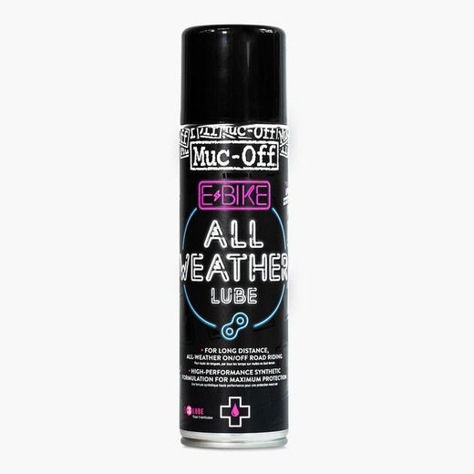 Spray Muc-Off Lubricante Cadena E-Bike 4 Estaciones 🚴‍♂️🛡️ 250 ml | Protección Todo Clima 🌦️❄️☀️