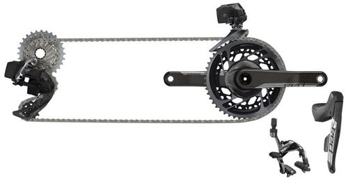 Grupo Electrónico SRAM RED eTap AXS 2x (Freno de Llanta) | Precisión electrónica y estilo clásico para los más exigentes