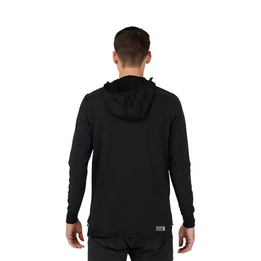 ❄️🖤 Sudadera Fox Defend Thermal con Capucha – Negro 🚴‍♀️🔥