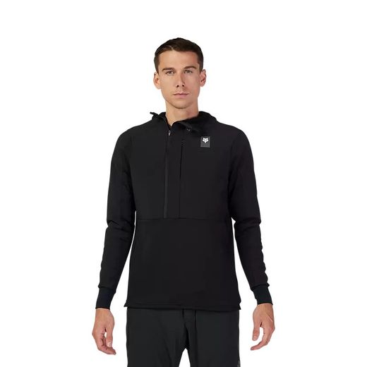 ❄️🖤 Sudadera Fox Defend Thermal con Capucha – Negro 🚴‍♀️🔥
