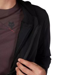 ❄️🖤 Sudadera Fox Defend Thermal con Capucha – Negro 🚴‍♀️🔥