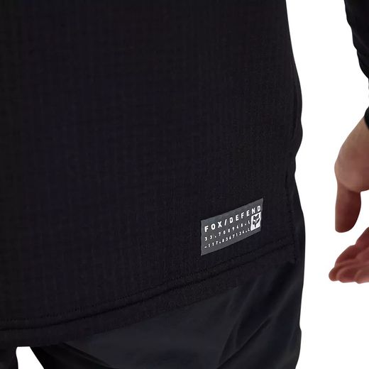 ❄️🖤 Sudadera Fox Defend Thermal con Capucha – Negro 🚴‍♀️🔥