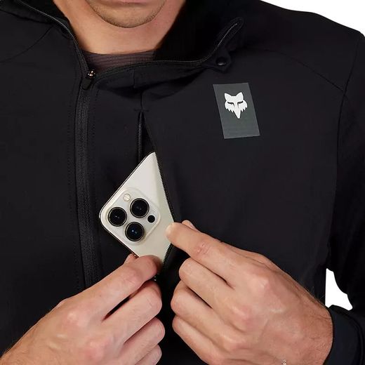 ❄️🖤 Sudadera Fox Defend Thermal con Capucha – Negro 🚴‍♀️🔥