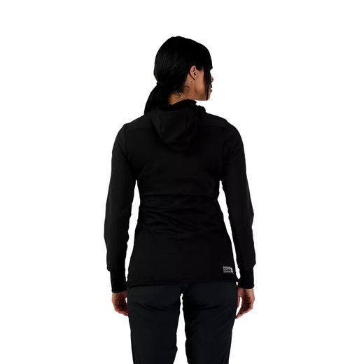 ❄️🖤 Sudadera Fox Defend Thermal con Capucha – Mujer 🚴‍♀️🔥